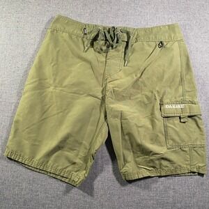 Dakine Menz Olive Green Hybrid Shorts Cargo Pocket Drawstring Waist 34 Hiking